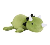 SQEQE Weighted Dinosaur Plush, Anxiety Weighted Stuffed Animals, Weighted Dinosaur Plushie Weighted Dino Throw Pillows for Kids Adults Green 60CM