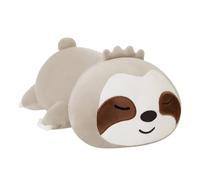 SQEQE Weighted Sloth Plush, Weighted Sloth Stuffed Animal for Anxiety, Cute Sloth Plushies Sloth Pillow Toy Gift for Kids Adults Brown 25CM