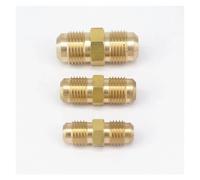 SQGGMOAUSC 1 filetage évasé 5/16" 3/8" 7/16" 1/2" 5/8" 3/4" 7/8" UNF mâle droit en laiton SAE 45 degrés adaptateurs de raccords de tuyaux 229 PSI (5)
