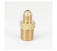 SQGGMOAUSC Filetage SAE 3/8"-24 UNF Fit Tube OD 3/16" - 1/4" NPT Mâle Laiton SAE 45 degrés Adaptateurs de raccord de tuyau 1000PSI