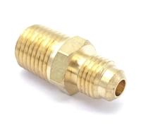 SQGGMOAUSC Filetage SAE 7/16"-20 UNF Fit Tube OD 1/4" - 1/4" NPT Mâle Laiton SAE 45 degrés Adaptateurs de raccords de tuyaux Connecteurs 1000PSI