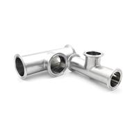 SQGGMOAUSC Té en acier inoxydable 304 316L à charge rapide de diamètre égal intérieur et extérieur poli type de serrage en T mandrin TC Joint (3,8 cm, 1PCS_SS304)