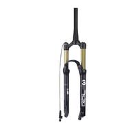 SQIANKUN Fourche VTT Fourche Avant pneumatique for VTT ultralégère 27,5''/26'' avec télécommande en Alliage de magnésium, réglage du Rebond, Fourche à Suspension Fourches pour VéLo(27.5in Conical)