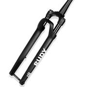 SQIANKUN Fourche VTT Fourche de vélo de Route 700C Suspension 100 * 12MM Amortisseur à air et à Huile Fourche de Frein à Disque Tout-Terrain Conique Gravel Fourches pour VéLo(Matte UD White Logo)