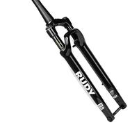 SQIANKUN Fourche VTT Fourche de vélo de Route 700C Suspension 100 * 12MM Amortisseur à air et à Huile Fourche de Frein à Disque Tout-Terrain Conique Gravel Fourches pour VéLo(Glossy UD White Logo)