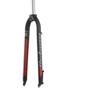 SQIANKUN Fourche VTT Fourche Rigide de vélo 26/27,5/29 Pouces avec Frein à Disque, Fourche de Montagne à Tube Droit 28,6 mm, Fourche de vélo VTT légère et Mate Fourches pour VéLo(29 Red)