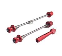 SQIANKUN Moyeu De Roue Brochettes Brochettes de moyeu Roue vélo, Tige à dégagement Rapide, antivol, axe Avant et arrière Route, vis en Alliage d'aluminium léger