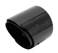 SQIFBA Accessoires Voiture Embout De Silencieux D'échappement en Fiber De Carbone Boucle Noir en Acier Inoxydable Décorations pour Suzuki pour Swift 2018 2019 2020 Tube D'extrémité Silencieux(Type B)