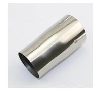 SQIFBA Accessoires Voiture Manchon De Diamètre De Tuyau en Acier Inoxydable 304 Soudage De Conversion De Tuyau Droit 63mm sur 76mm Tube D'extrémité Silencieux(63mm Out 70mm)
