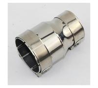 SQIFBA Accessoires Voiture Tube De Connecteur De Réducteur D'échappement Universel en Acier Inoxydable Diamètre Extérieur De 54mm Et 66mm Tube D'extrémité Silencieux(OD 54-66)