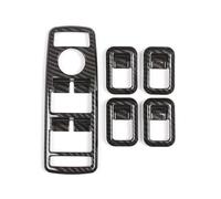 SQIFBA Autocollant Décoratif Autocollant Cadre Bouton Lève-vitre Voiture en Fiber Carbone pour Mercedes pour Benz A B C E GLE GLA CLA GLK Classe W176 W204 W212 W166 W218 Bandes Décoration
