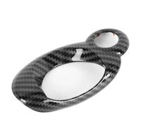 SQIFBA Autocollant Décoratif Autocollant Garniture Démarrage Clé Commutateur D'allumage Voiture ABS Noir Motif Fiber Carbone Intérieur pour Mini pour Cooper R54 R56 Bandes Décoration