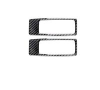 SQIFBA Intérieur Automobile pour BMW X5 E70 X6 E71 2008-2013 Fibre Carbone Voiture Intérieur Pare-Soleil Cadre Couverture Garniture Autocollant Style Accesorios Auto Voiture L'intérieur(Noir)