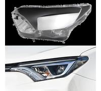 SQIFBA Phare Coque Boîtier De Phare Avant Voiture, Abat-jour Transparent, Coque Lentille En Verre Pour Toyota Pour Rav4 2016 2017 2018 2019 Phare Avant Assemblage(La gauche)