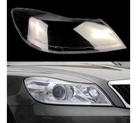 SQIFBA Phare Coque Coque D'abat-jour De Lampe Avant En Verre, Étui Transparent Pour Skoda Pour Octavia 2010 2011 2012 2013 2014 Phare Avant Assemblage(droite)