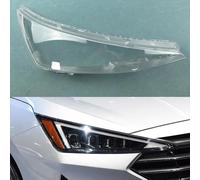 SQIFBA Phare Coque Couvercle De Phare Transparent Pour Hyundai Pour Elantra 2019 2020, Masque, Coque Lampe Frontale, Lentille, Abat-jour Phare Avant Assemblage(Overseas right side)