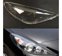 SQIFBA Phare Coque Lentille De Phare Voiture Pour Peugeot 207 2009 - 2013, Couvercle Coque Automobile, Capuchons D'abat-jour Lumineux Phare Avant Assemblage(droite)
