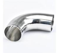 SQIFBA Tuyau D'échappement Voiture Silencieux D'échappement Acier Inoxydable 304 Coude Soudé À 90 Degrés Diamètre Intérieur 51/63/76 Mm Embout D'échappement Voiture(304-102MM)