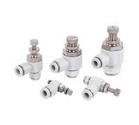 SQING 1 vanne papillon pneumatique SL 4-12 mm M5 1/8 1/4 3/8 1/2, raccords pneumatiques à connexion rapide, vanne de régulation de vitesse des gaz(SL6-M5)
