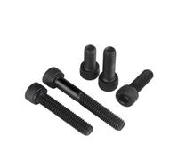 SQING Lot de 5/100 vis à tête cylindrique à six pans creux noires DIN912 M1.4 M1.6 M2 M2.5 M3 M3.5 M4 M5 M6 M7 M8 Grade 12.9(X14mm,M3.5 10pcs)