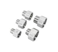 SQING Réducteur hexagonal en acier inoxydable 304, adaptateur Direct, filetage mâle et femelle, Joint de tuyau d'eau DN15 DN20 DN25 DN32 DN40 DN50 DN60(DN40 to DN20)