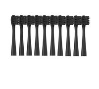 SQING Têtes de brosse de rechange for aspirateur, 10 pièces, for Y1S/Y4/U1/U2/U3/P1/P4, brosse à dents électrique sonique douce, buses de nettoyage(10PureBlack)