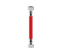 SQING Tuyau d'arrivée d'eau chaude ou froide en acier inoxydable 304, soufflet à 4 points, tuyau de gaz antidéflagrant tout-en-un en métal for chauffe-eau(Red,200cm)
