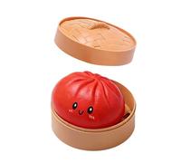 sqishy Fidget Toys, sqishy Toys, Dumpling Fidget Toy Squeeze Dough Ball Bun with Fod Steamer Stretchy Desk Toy Party Favors Gifts for Kids and Adults Students Home Office Classroom