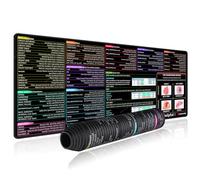 SQL Tapis de souris à touches raccourcies, grand tapis de souris SQL, grand tapis de souris XL étendu | Tapis de souris de jeu PC bureau SQL requête de données | Bord cousu antidérapant (80 x 30）