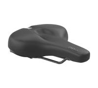 SQlab Selle 621 M-D Active 2.1, Selle de vélo de Ville, Selle de vélo Confortable, Selle Ergonomique pour Femmes et Hommes, Unisexe, Couleur Noire, 18 cm - 24 cm