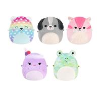 SQMM - 5 Pack Plush (Micromallows 2.5" Squishmallows)Marley, Vie, Malu, Lanai, Dianalee)