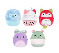 SQMM - 5 Pack Plush (Micromallows 2.5" Squishmallows(Silvy, Rozen, Aarin, Roxy, Gerald)