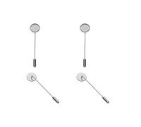 SQMSK 12 * 60 MM 20 pièces pinces à cheveux en métal doré plateau barrettes de cheveux plateau épingles à cheveux avec plateau vierge paramètres de lunette ronde plateaux pour épingle à cheveux