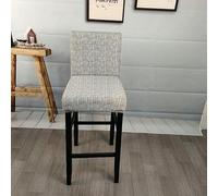SQMSK 2pcs W*H 40 * 40cm Printed High Chair Cover Stretch Chair Cover for Dining Room Kitchen Party Elastic Bar Coffee Shop (No Chairs)