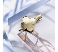 SQMSK 4.5 CM 10 pièces Amour Pinces à Cheveux en métal Plateau Barrettes à Cheveux Plateau épingles à Cheveux avec Plateau Blanc Paramètres de Lunette Ronde Plateaux pour épingle à Cheveux Bricolage