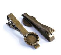 SQMSK 40 * 20 MM 10 pièces pinces à cheveux en métal doré plateau barrettes à cheveux plateau épingles à cheveux avec plateau vierge paramètres de lunette ronde plateaux pour épingle à cheveux bricola