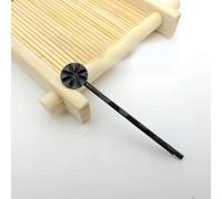 SQMSK 45MM 20 pièces pinces à cheveux en métal noir plateau barrettes à cheveux plateau épingles à cheveux avec plateau vierge paramètres de lunette ronde plateaux pour épingle à cheveux bricolage