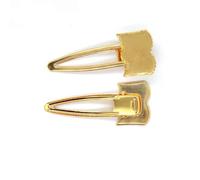 SQMSK 72 * 30MM 50pcs Livre Pinces à Cheveux en métal Plateau Barrettes à Cheveux Plateau épingles à Cheveux avec Plateau Blanc Paramètres de Lunette Ronde Plateaux pour épingle à Cheveux