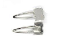 SQMSK 72 * 30MM 50pcs Livre Pinces à Cheveux en métal Plateau Barrettes à Cheveux Plateau épingles à Cheveux avec Plateau Blanc Paramètres de Lunette Ronde Plateaux pour épingle à Cheveux