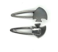 SQMSK 72 * 30MM 50pcs Pinces à Cheveux en métal de Poisson Plateau Barrettes à Cheveux Plateau épingles à Cheveux avec Plateau Blanc Paramètres de Lunette Ronde Plateaux pour épingle à Cheveux