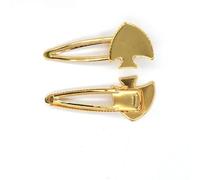 SQMSK 72 * 30MM 50pcs Pinces à Cheveux en métal de Poisson Plateau Barrettes à Cheveux Plateau épingles à Cheveux avec Plateau Blanc Paramètres de Lunette Ronde Plateaux pour épingle à Cheveux