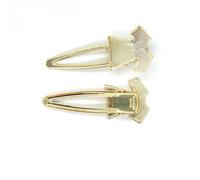 SQMSK 73 * 31MM 50pcs T-Shirt Pinces à Cheveux en métal Plateau Barrettes à Cheveux Plateau épingles à Cheveux avec Plateau Blanc Paramètres de Lunette Ronde Plateaux pour épingle à Cheveux