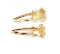 SQMSK 73 * 31MM 50pcs T-Shirt Pinces à Cheveux en métal Plateau Barrettes à Cheveux Plateau épingles à Cheveux avec Plateau Blanc Paramètres de Lunette Ronde Plateaux pour épingle à Cheveux