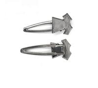 SQMSK 73 * 31MM 50pcs T-Shirt Pinces à Cheveux en métal Plateau Barrettes à Cheveux Plateau épingles à Cheveux avec Plateau Blanc Paramètres de Lunette Ronde Plateaux pour épingle à Cheveux
