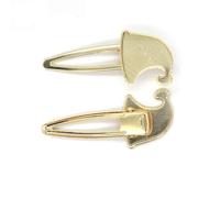 SQMSK 79 * 32MM 50pcs Chapeau Pinces à Cheveux en métal Plateau Barrettes à Cheveux Plateau épingles à Cheveux avec Plateau Blanc Paramètres de Lunette Ronde Plateaux pour épingle à Cheveux Bricolage