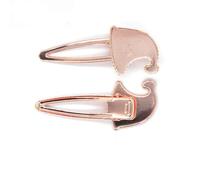 SQMSK 79 * 32MM 50pcs Chapeau Pinces à Cheveux en métal Plateau Barrettes à Cheveux Plateau épingles à Cheveux avec Plateau Blanc Paramètres de Lunette Ronde Plateaux pour épingle à Cheveux Bricolage
