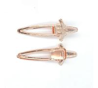 SQMSK 80 * 29MM 50pcs Pinces à Cheveux en métal d'avion Plateau Barrettes à Cheveux Plateau épingles à Cheveux avec Plateau Blanc Paramètres de Lunette Ronde Plateaux pour épingle à Cheveux
