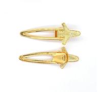 SQMSK 80 * 29MM 50pcs Pinces à Cheveux en métal d'avion Plateau Barrettes à Cheveux Plateau épingles à Cheveux avec Plateau Blanc Paramètres de Lunette Ronde Plateaux pour épingle à Cheveux