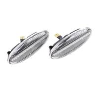 Sqnbra Clignotants Latéraux 2 Pièces Clignotant Avant Lentille Fumée Séquentielle LED Garde-boue Indicateur De Position Latéral Pour Mazda Pour Tribute Pour Protege 2001-2006(Dynamic Crystal)