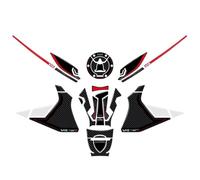 SQNYDH Autocollant Latéral De Réservoir De Moto pour Ducati Multistrada V4 S V4S 2024 Protections Antidérapantes pour Réservoir D'essence réservoir de Carburant Pad Autocollants(Ensemble 1)